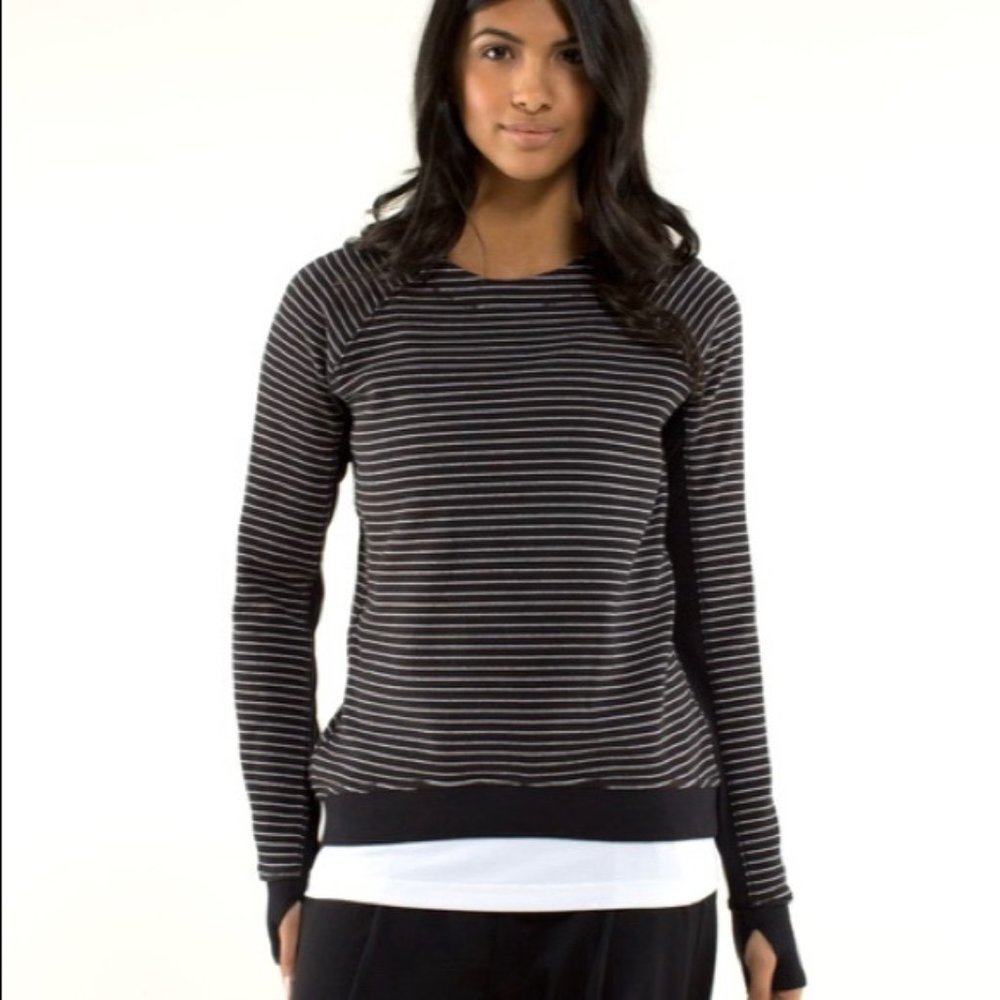 Lululemon Fleet Street Striped Sweatshirt 10